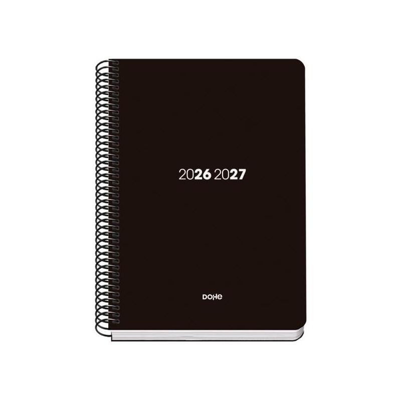 Dohe Basic Element Agenda Escolar 26/27 - Formato A5 - Semana Vista - Papel Offset Ahuesado 70g - Cubierta De Carton