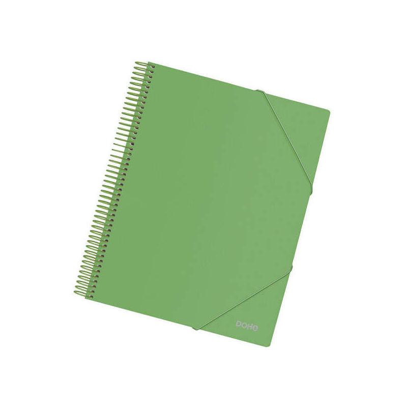Dohe Carpeta Con 30 Fundas Tamaño A4 - Tapa De Polipropileno Opaco De 800 Micras - Fundas Transparentes De 80 Micras -