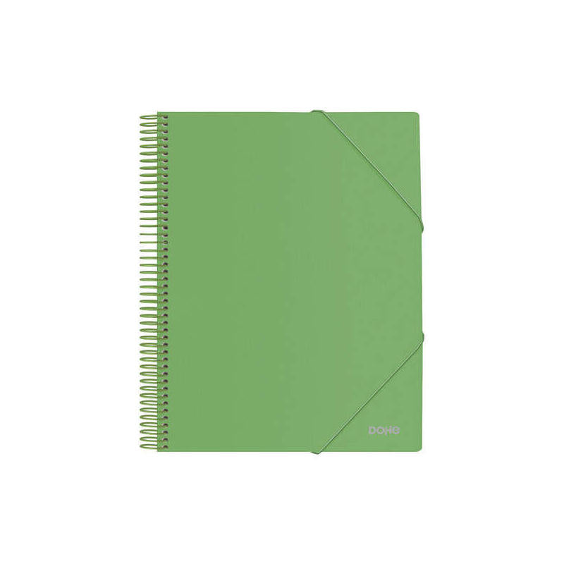Dohe Carpeta Con 40 Fundas Tamaño A4 - Tapa De Polipropileno Opaco De 800 Micras - Fundas Transparentes De 80 Micras -