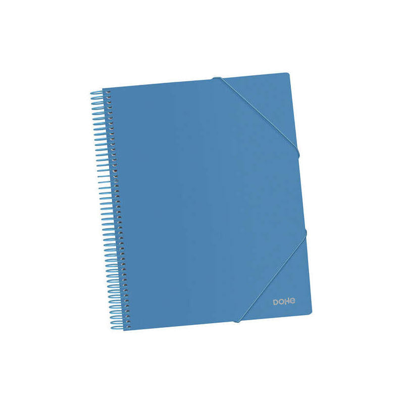 Dohe Carpeta Con 40 Fundas Tamaño A4 - Tapa De Polipropileno Opaco De 800 Micras - Fundas Transparentes De 80 Micras -