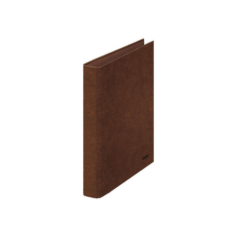 Dohe Carpeta De 2 Anillas Mixtas 25mm Folio Natural - Carton Forrado - Papel Impreso Y Plastificado - Cuero