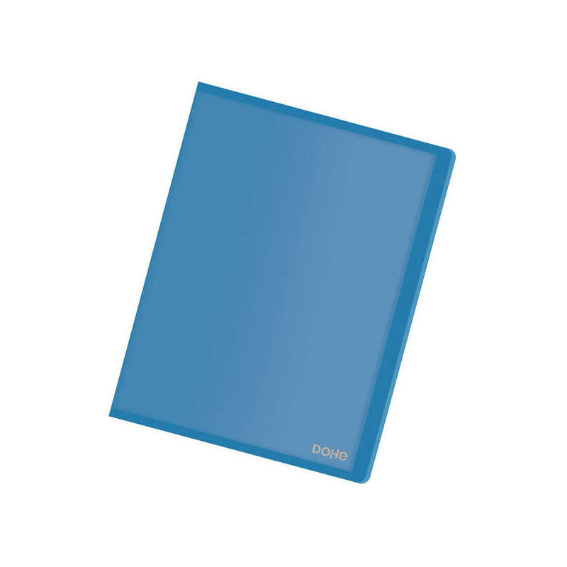 Dohe Carpetas Con Fundas En Tamaño Din A4 - Tapa Flexible De Polipropileno Translucido - Fundas Transparentes Soldadas