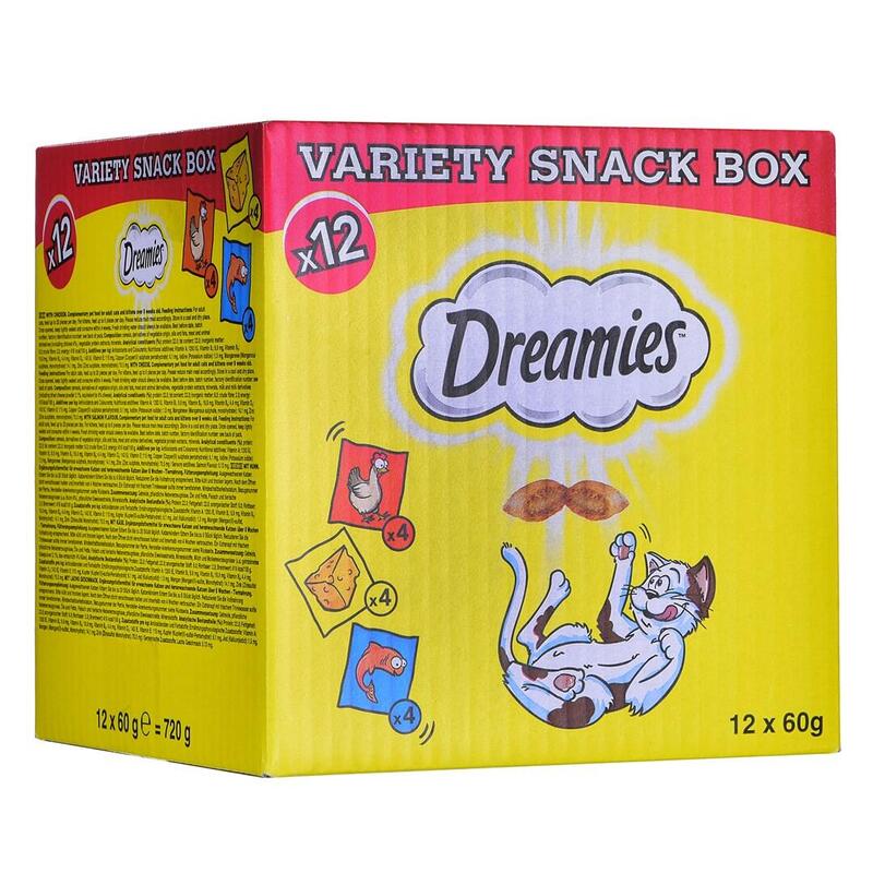 Dreamies Variety Snack Box - Goma Para Gatos - 12x60 G