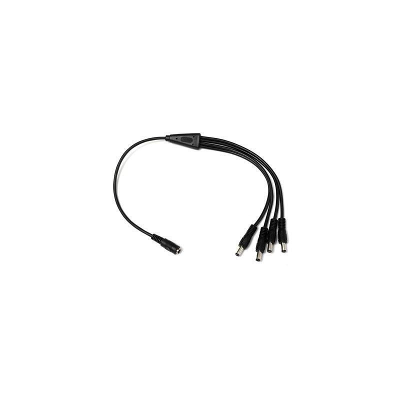 Drutp Dcjack+1f-4m Cable Para Distribución De Alimentación Dc Jack 1 Entrada Hembra A 4 Salidas Macho