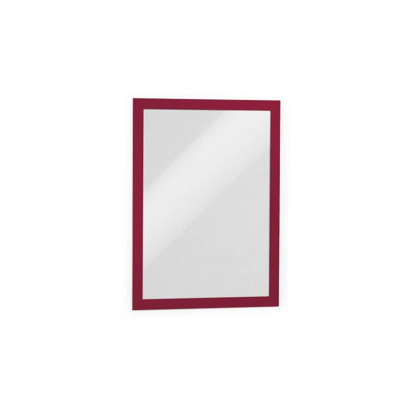 Durable Marco Magnético Duraframe A4 Grande Pack De 10 Rojo