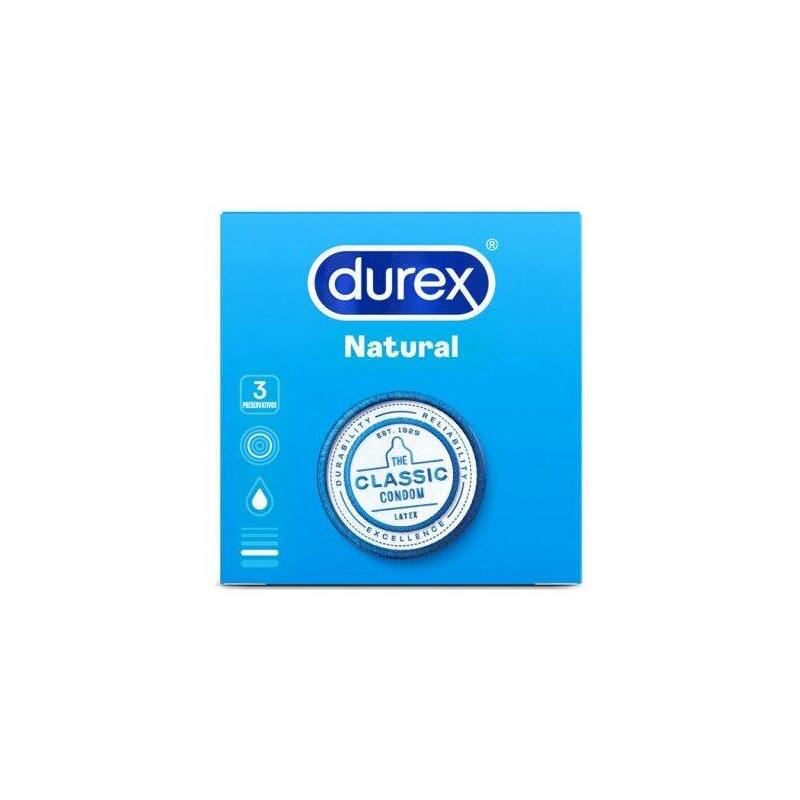 Durex - Natural Classic 3 Unidades