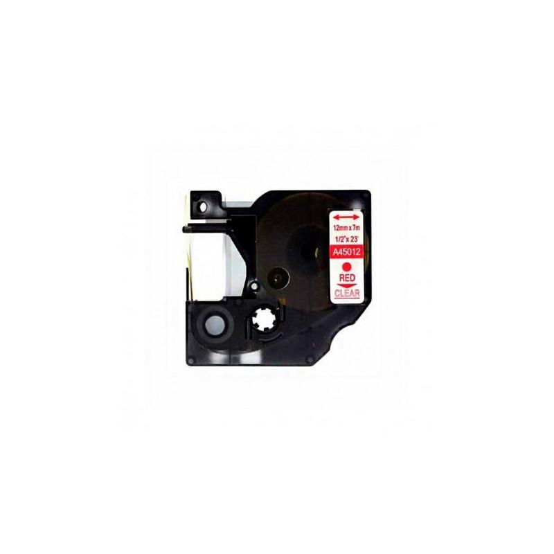 Dymo D1 45012 Rojo/Transparente Cinta Rotuladora Generica S0720520