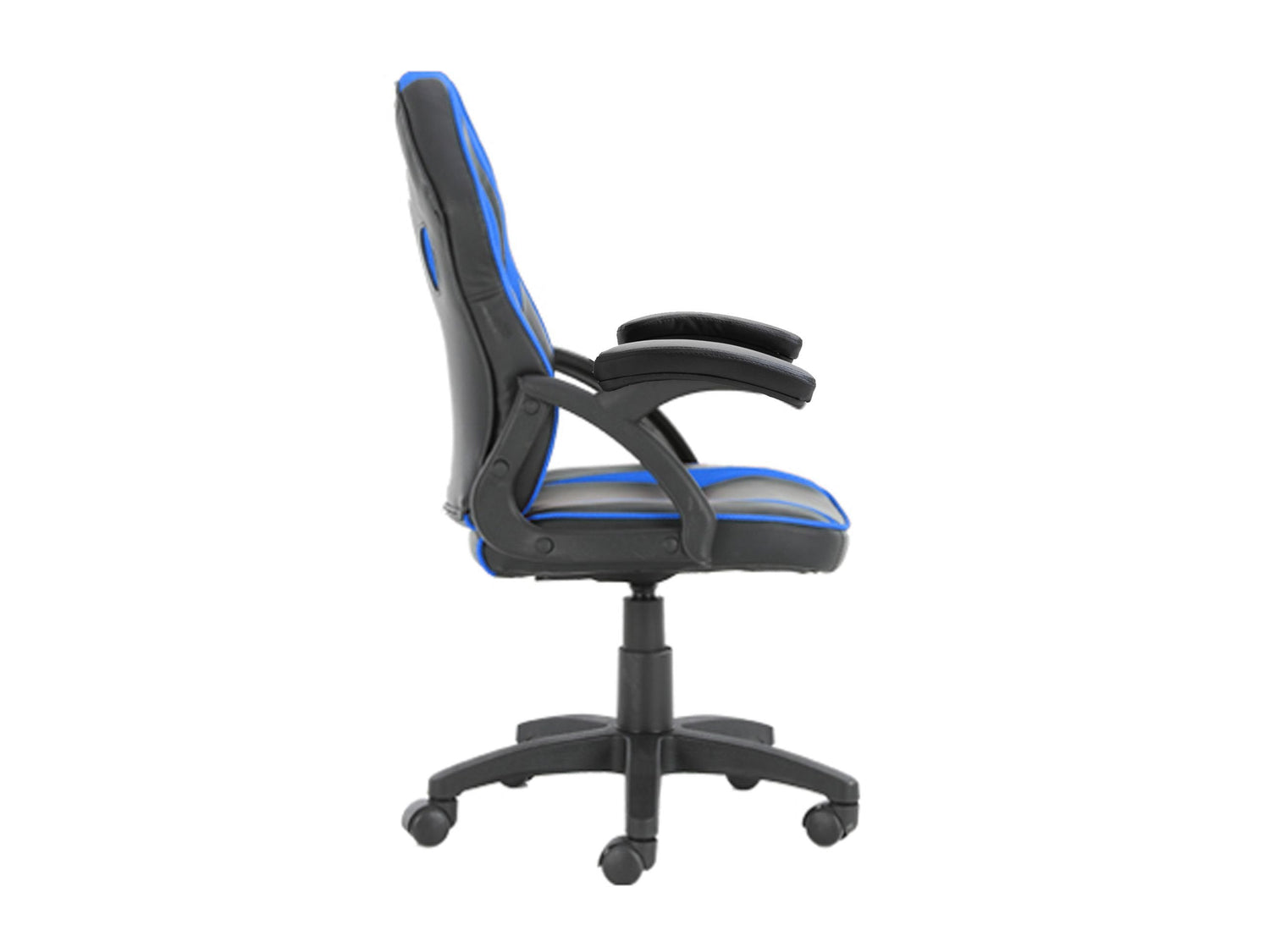 Silla Gamer Junior Conceptronic Eyota06b Color Negro Detalles En Azul Recubrimiento Pu De Alta Calidaddiseño Ergonomico
