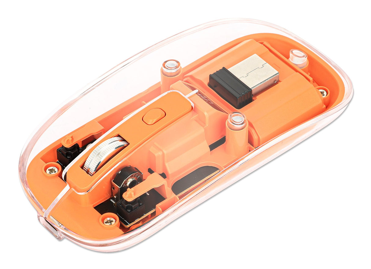EAN 0766623190282 - Manhattan 190282 ratón Universal Ambidextro RF inalámbrico Óptico 1600 DPI imagen 1