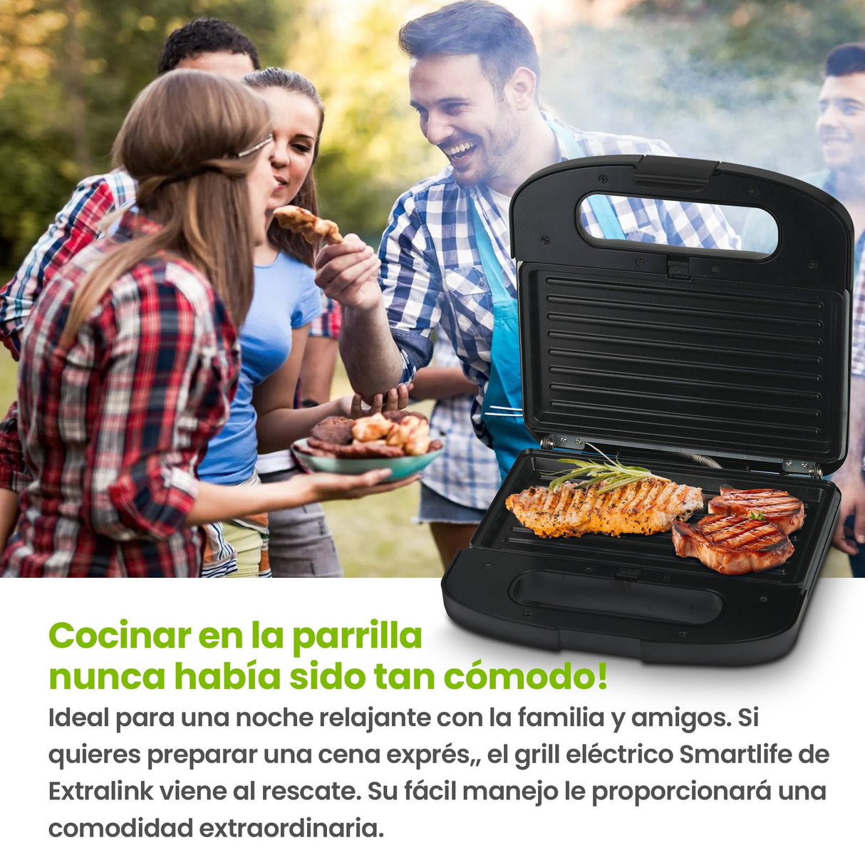 Extralink Smart Life Grill Sandwich & Waffle Maker Sj-37a