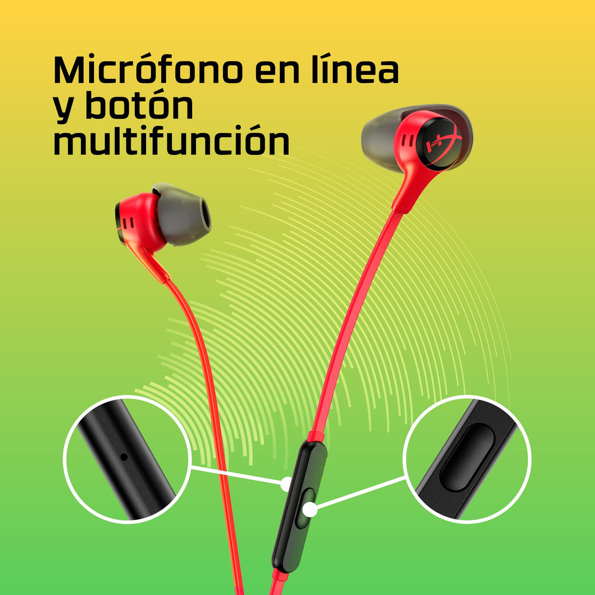 EAN 0196786890161 - HyperX Cloud Earbuds II RED Gaming Earbuds with Mic Alámbrico Dentro de oído Juego imagen 8