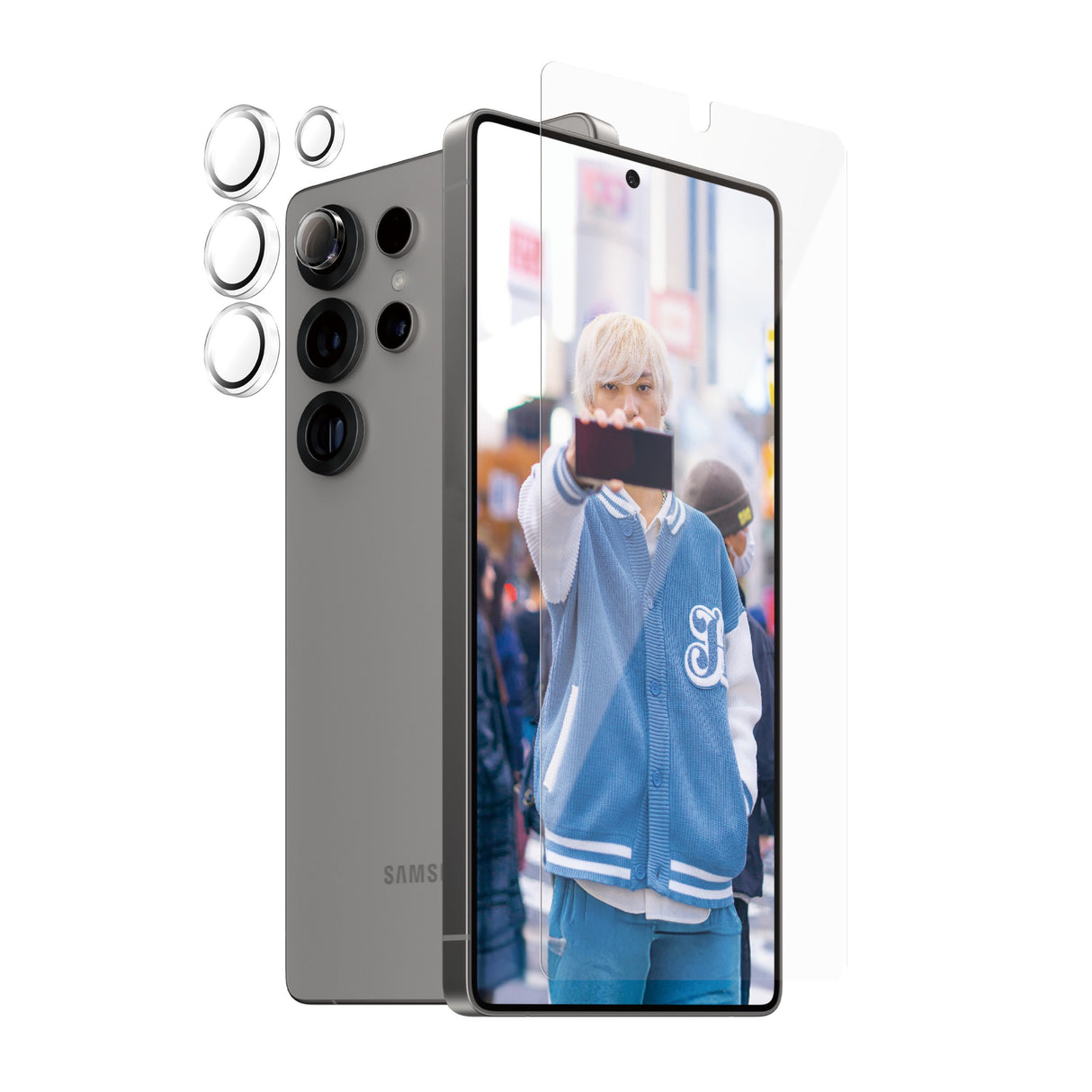 EAN 5715685019463 - PanzerGlass ® 2-in-1 Protection Bundle Samsung Galaxy S25 Ultra Protector de pantalla 1 pieza(s) imagen 1