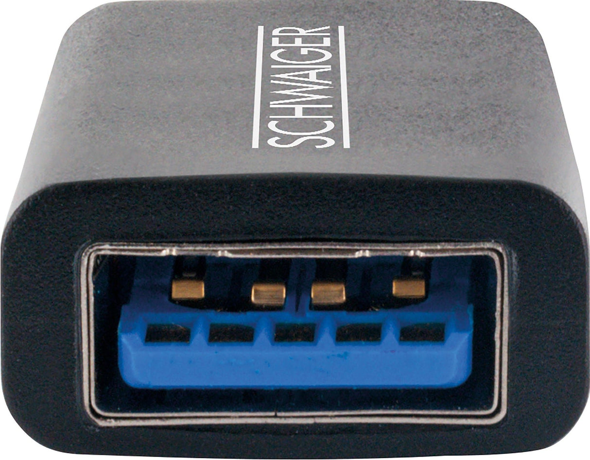 EAN 4004005011722 - Schwaiger CAU310 533 cambiador de género para cable USB Type-C USB Type-A Negro imagen 5