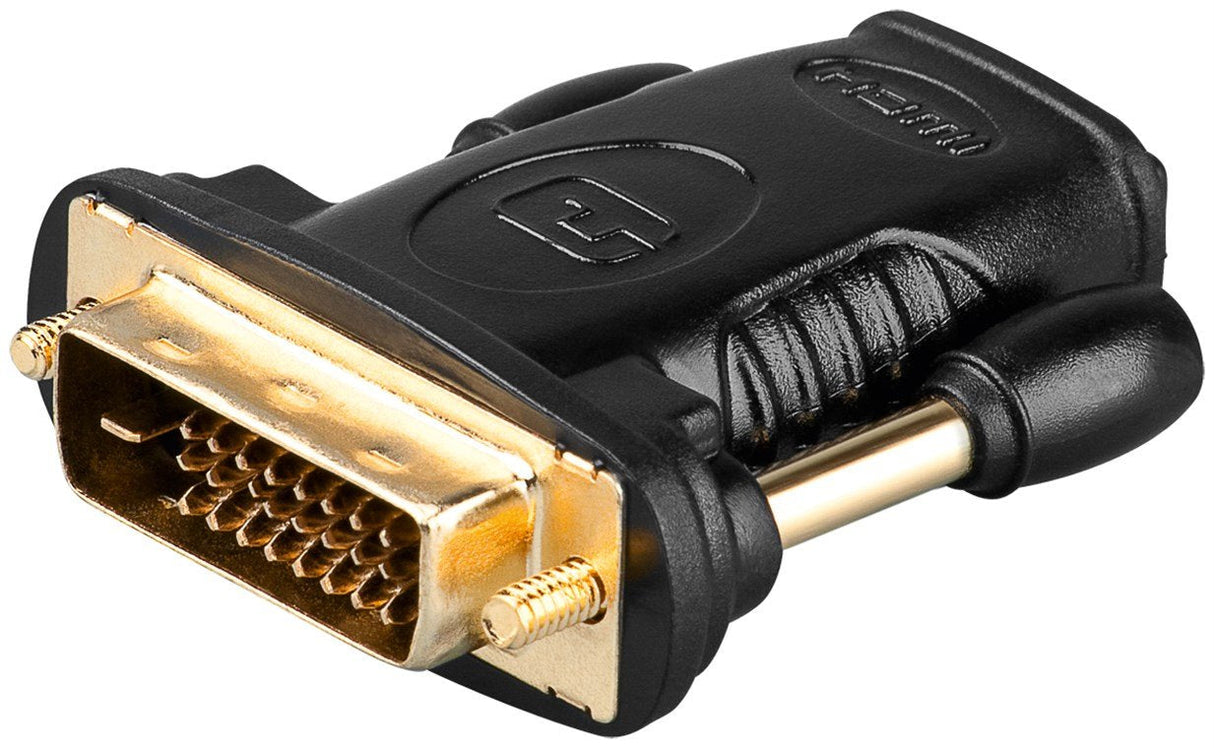 Hdmi/Dvi-D Adaptor, Black - 19 Pin Hdmi Jack > Dvi-D (24+1