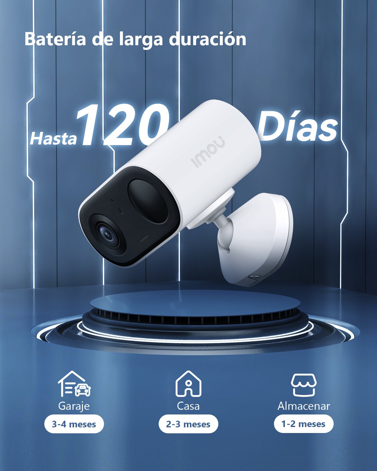 Camara Ip Wifi Imou Kit Cell Go Outdoor Blanco