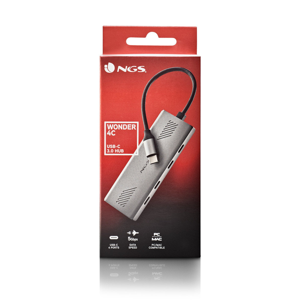 EAN 8435430624434 - NGS WONDER4-C USB Tipo C 5000 Mbit/s Plata imagen 5