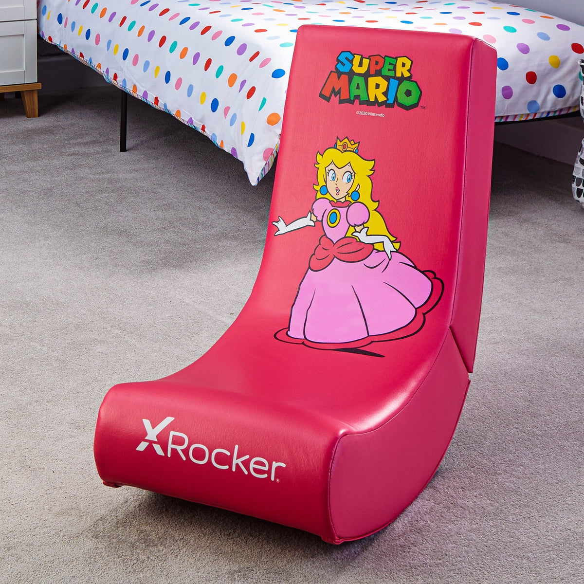 X Rocker Video Rocker - Peach Silla Gaming Rosa, Rojo