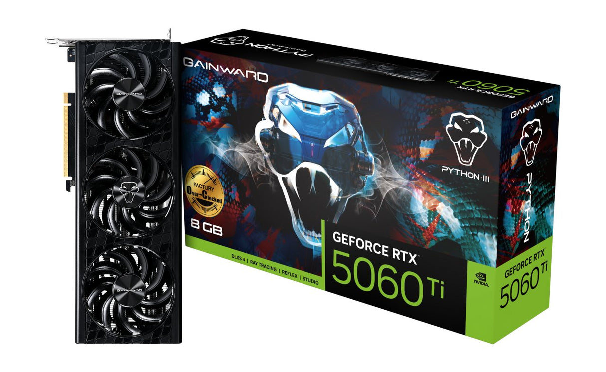 EAN 4710562245233 - Gainward GeForce RTX 5060 Ti Python III OC NVIDIA 8 GB GDDR7 imagen 10