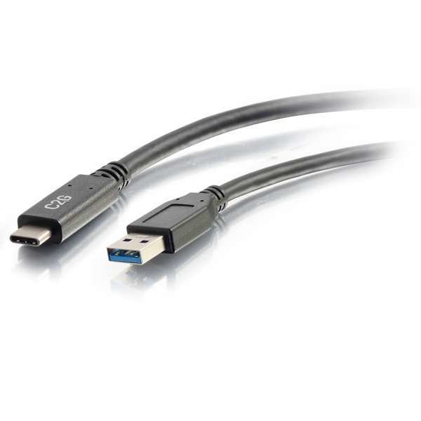 C2g 3ft Usb C To Usb A Cable Usb 3.2 5gbps M/M Cable Usb Usb Tipo A (M) A 24 Pin Usb-C (M) Usb 3.1 30 V 3 A 91.4 Cm Negro
