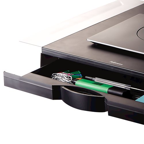EAN 0043859470976 - Fellowes Office Suites 71,1 cm (28") Escritorio Negro, Plata imagen 5