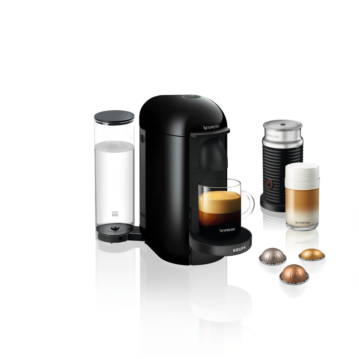 Cafetera Krups Nespresso Vertuo Xn903810 Cápsulas Negra 3016661157752.0