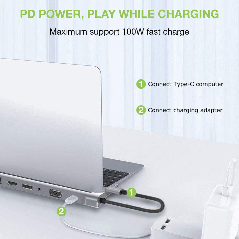 Notebook Docking Statio N Techly Usb-C On Hdmi