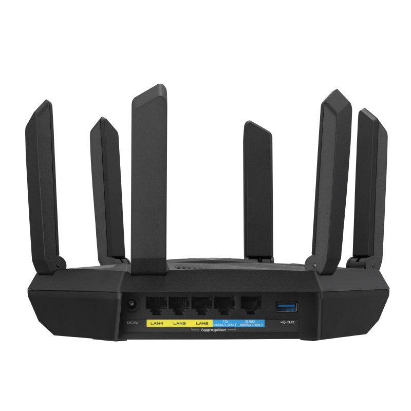 EAN 4711081632917 - ASUS RT-AXE7800 router inalámbrico Tribanda (2.4 GHz / 5 GHz / 6 GHz) Negro imagen 2