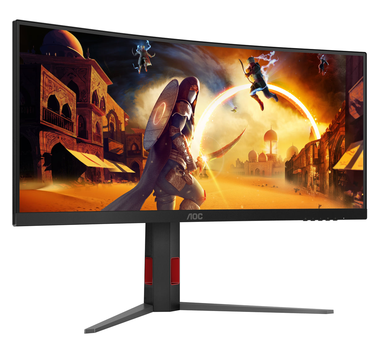 EAN 4038986612692 - AOC G4 CU34G4Z pantalla para PC 86,4 cm (34") 3440 x 1440 Pixeles Wide Quad HD LED Negro, Rojo imagen 10