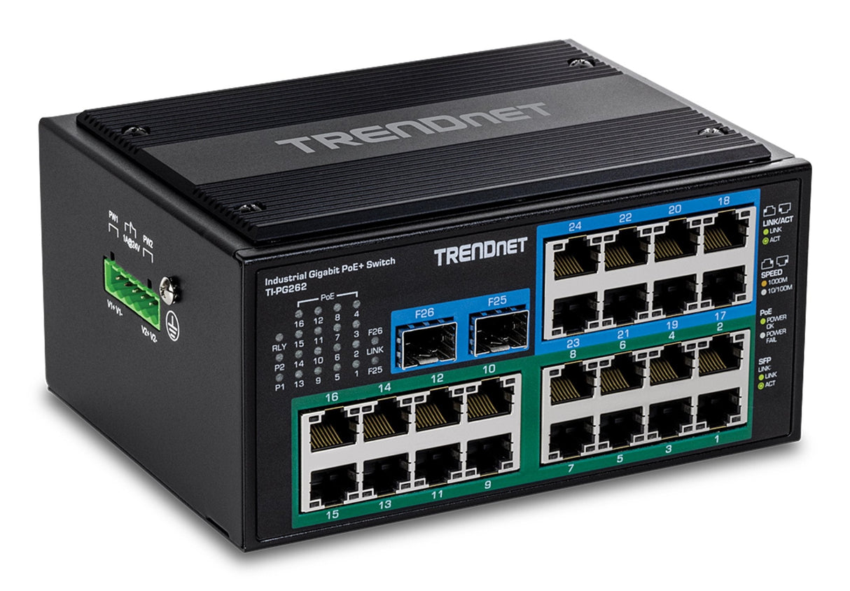 EAN 0710931162585 - Trendnet TI-PG262 switch No administrado Gigabit Ethernet (10/100/1000) Energía sobre Ethernet (PoE) Negr imagen 2