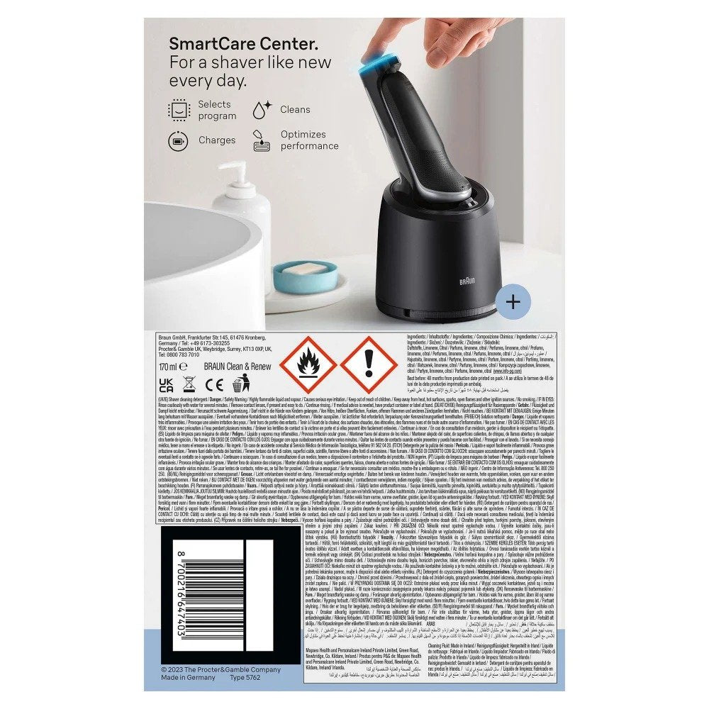 Máquina Braun Series 6 62-S7650cc De Afeitar De Láminas Recortadora Plata