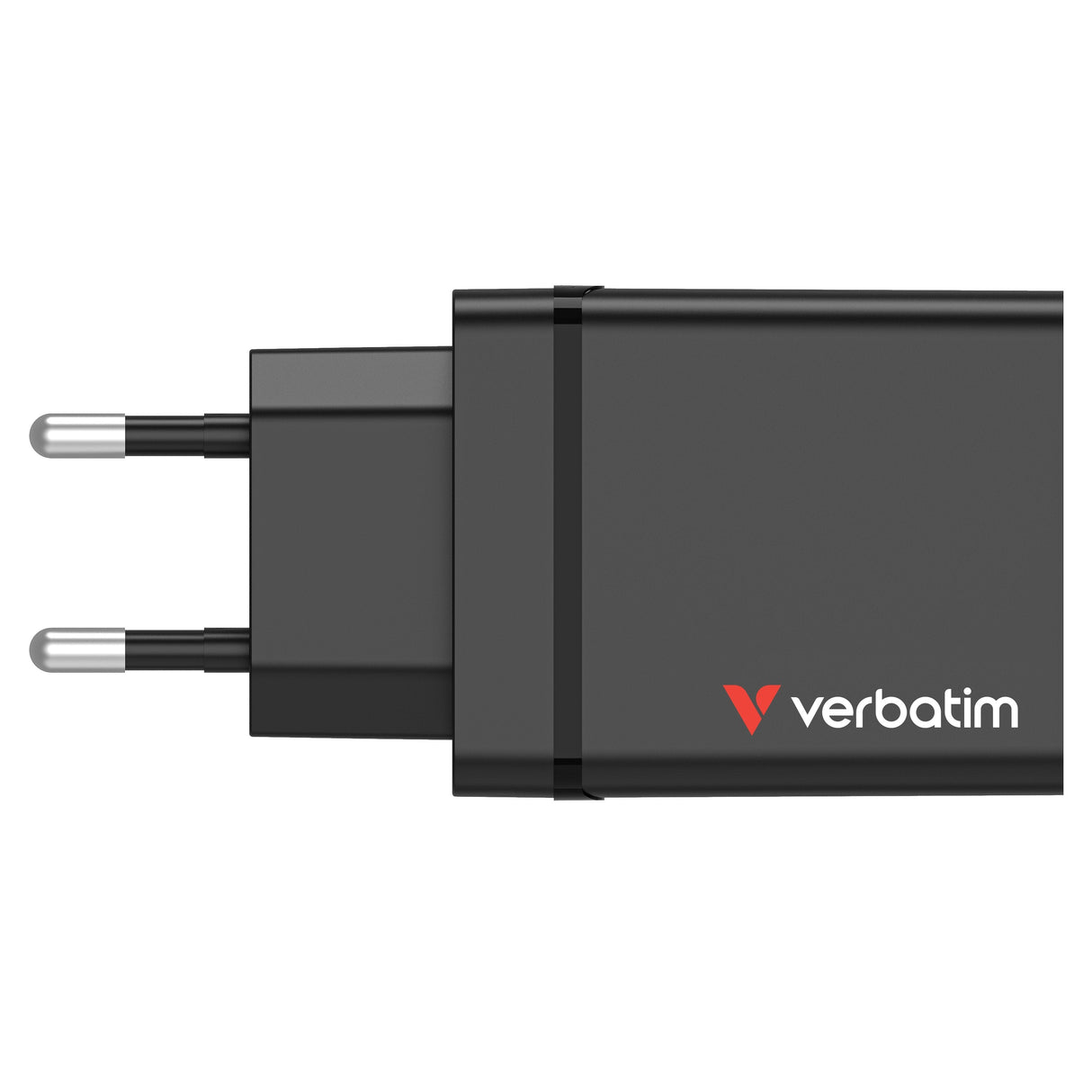 Verbatim Cargador Chr-30eu1, 30w, Gan, Negro 2x Usb-A, 1x Usb-A Qc, 1x Usb-C Pd