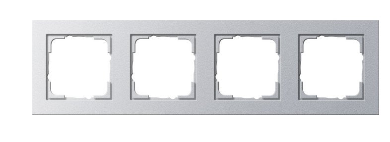 Gira 021425 Rahmen 4f Farbe Alu E2 4-Fach E2