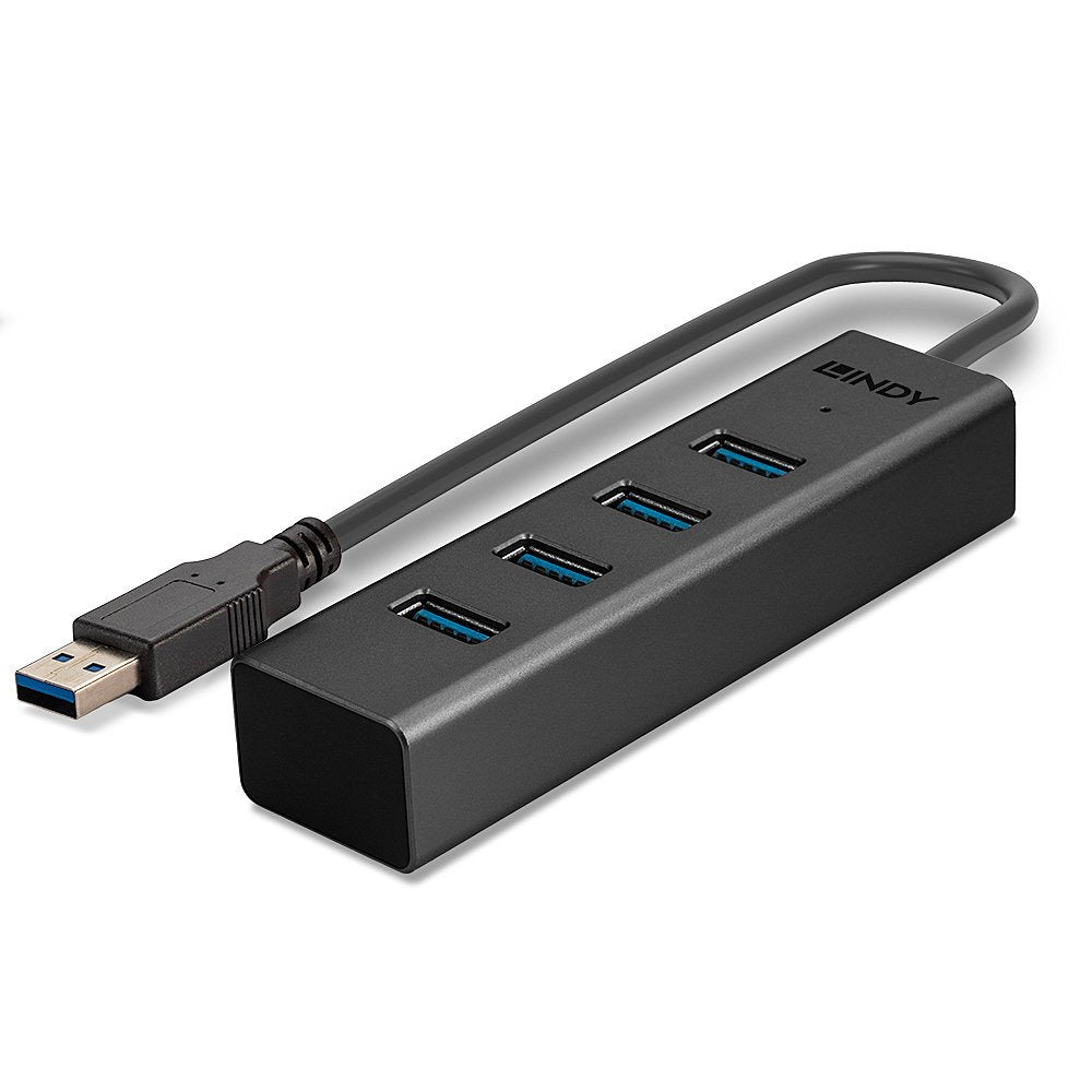 EAN 4002888433242 - Lindy 43324 hub de interfaz USB 3.2 Gen 1 (3.1 Gen 1) Type-A 5000 Mbit/s Negro imagen 5