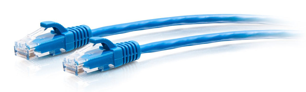 C2g 3ft (0.9m) Cat6a Snagless Unshielded (Utp) Slim Ethernet Network Patch Cable Blue Cable De Interconexión Rj-45 (M) A Rj-45 (M) 90 Cm 4.8 Mm Utp Cat 6a Moldeado Sin Enganches Azul