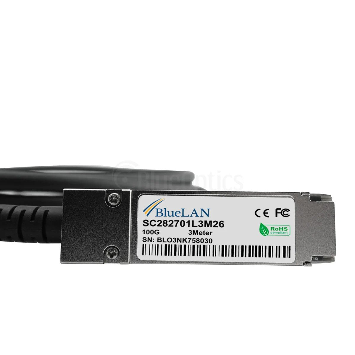 Blueoptics Qnap Cab-Dac2m-Q28b4 Bluelan Pasivo 100gbase-Cr4 Qsfp28 A 4x25gbase-Cr Sfp28 Direct Attach Breakout Cable, 2m,