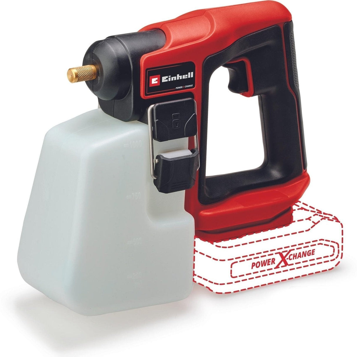 Pulverizador A Presión Inalámbrico Einhell Power X-Change Ge-Ws 18/10 Li-Solo, 18 Voltios 3425240 (Rojo/Negro, Sin Batería Ni Cargador)