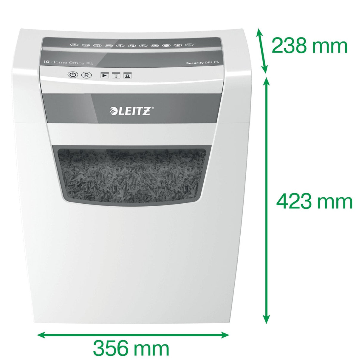 EAN 4002432118939 - Leitz IQ Home Office P-4 triturador de papel Corte en partículas 58 dB 22 cm Blanco imagen 4