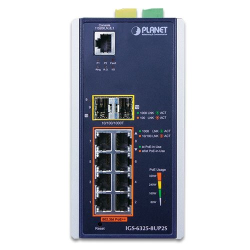 P30 Din-Rail Industrial L3 8p 10/100/1000t 802.3bt Poe