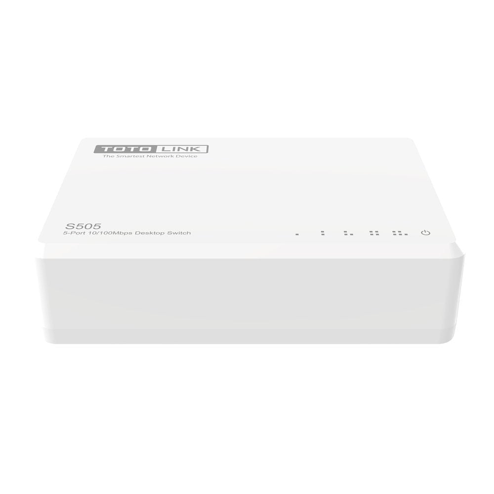 Totolink S505-V5 Switch No Administrado Fast Ethernet (10/100) Blanco