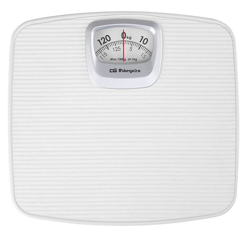 Orbegozo Pb 2011 Bascula De Baño Mecanica Elegante Y Practica - Superficie Antideslizante - Diseño Compacto - Capacidad