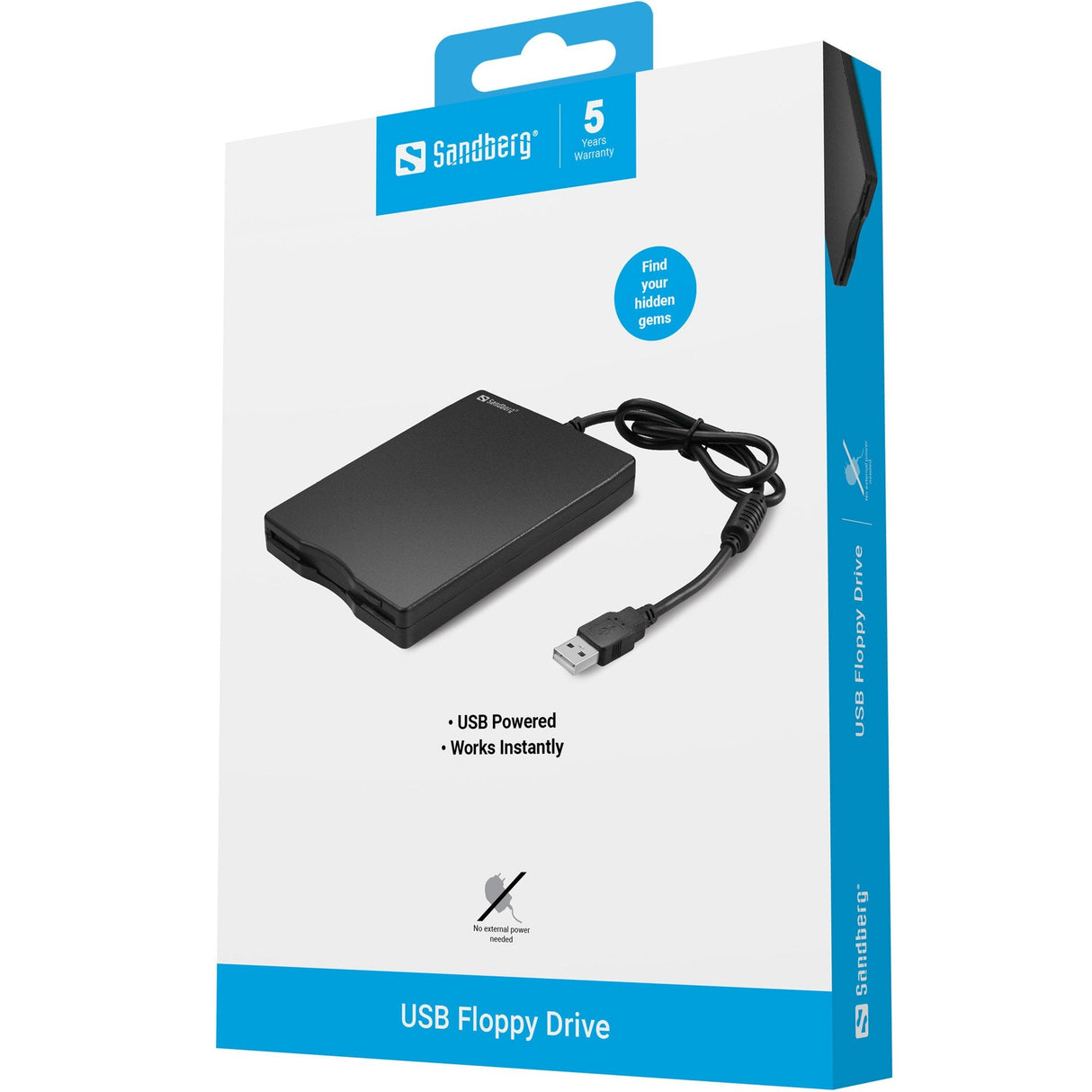 EAN 5705730133503 - Sandberg 133-50 lectora de disquete Disquetera externa USB 2.0 imagen 2