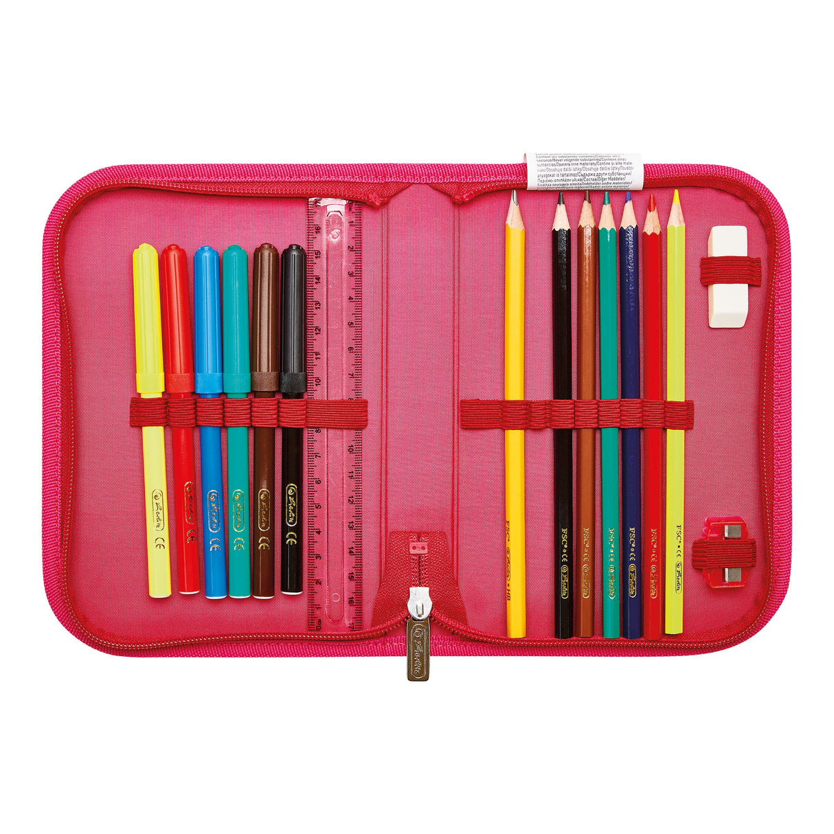 EAN 4008110284392 - Herlitz UltraLight Plus Sweet Hearts juego de mochila escolar Chica Poliéster Rojo imagen 3