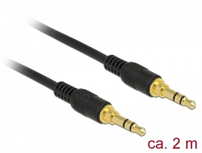 EAN 4043619855490 - DeLOCK 85549 cable de audio 2 m 3,5mm Negro imagen 1