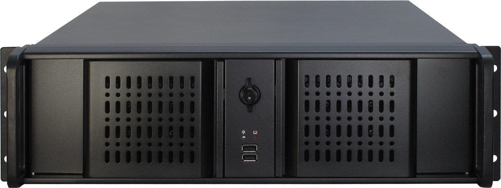 Inter-Tech Caja Rack 19 '' Ipc 3u 3u-3098-S 3u-Rack, Negro, Sin Fuente, 2xusb2.0
