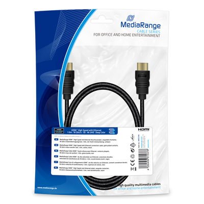 Cable Mediarange Mrcs195 Hdmi 1 M Hdmi Tipo A (Estándar) Negro