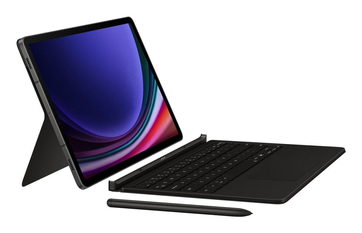 Tab S9/S9 Fe Book Cover Keyboard Black