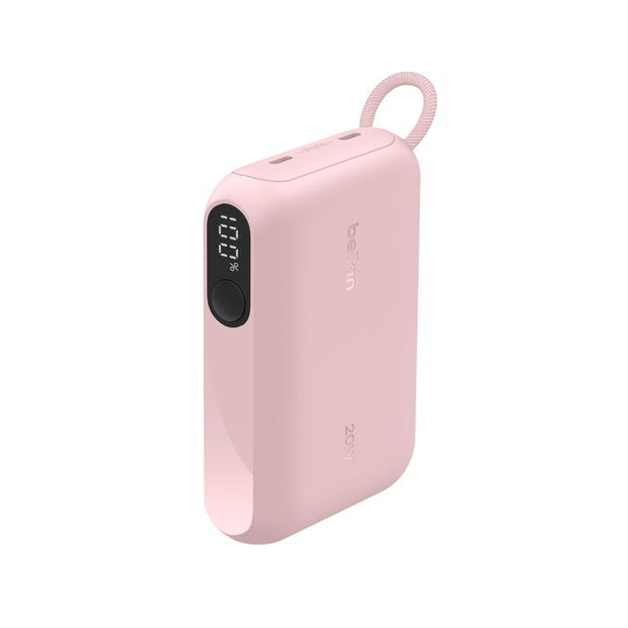 Belkin Powerbank Mit Display 20w 10.000mah Usb-C Rosa Bpb027hqpk