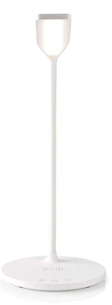 Techly I-Lamp-Dsk10 Lámpara Led De Escritorio Táctil De 5.5w Con Cargador Qi De 15w