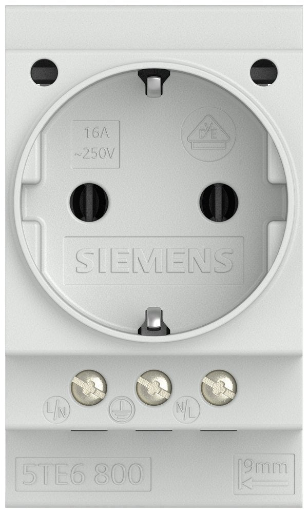 Siemens Schuko-Steckdose 16a 5te6800 N.Din Vde0620 F.Verteilereinbau