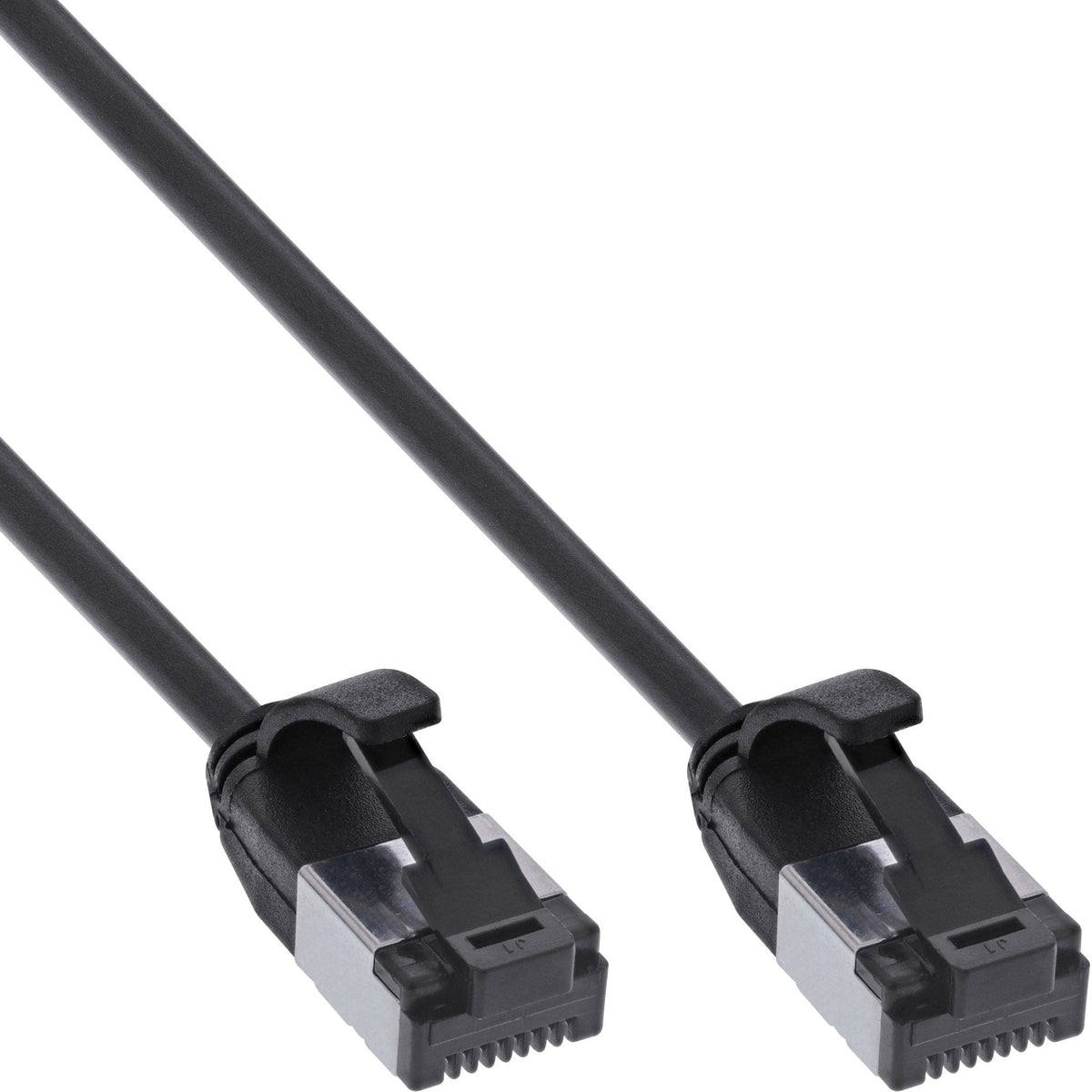 Inline® Cable De Red Slim, U/Ftp, Cat.8.1, Tpe Halogen-Free, Negro 0.25m